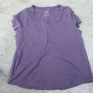 Purple V-Neck Women's Top